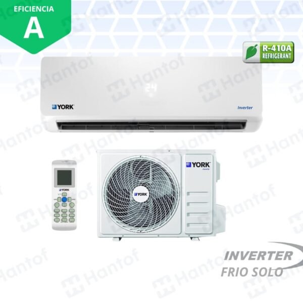 Aire Acondicionado INVERTER YORK Split Pared F/S 12000 Btu/H  R-410A MON 220V